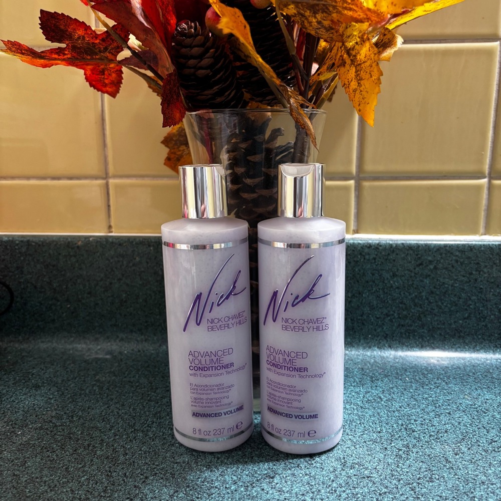 Nick Chavez Beverly Hills NEW Advanced Volume Conditioner 2 - 8oz Bottles Sealed